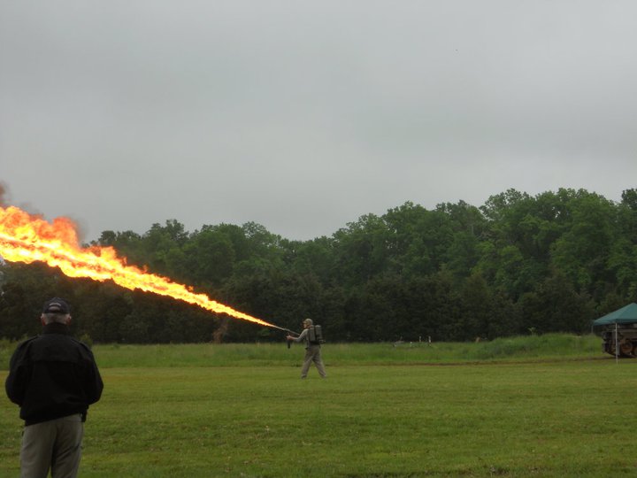 California Banned His Flamethrower So He Moved to Wyoming Soldier