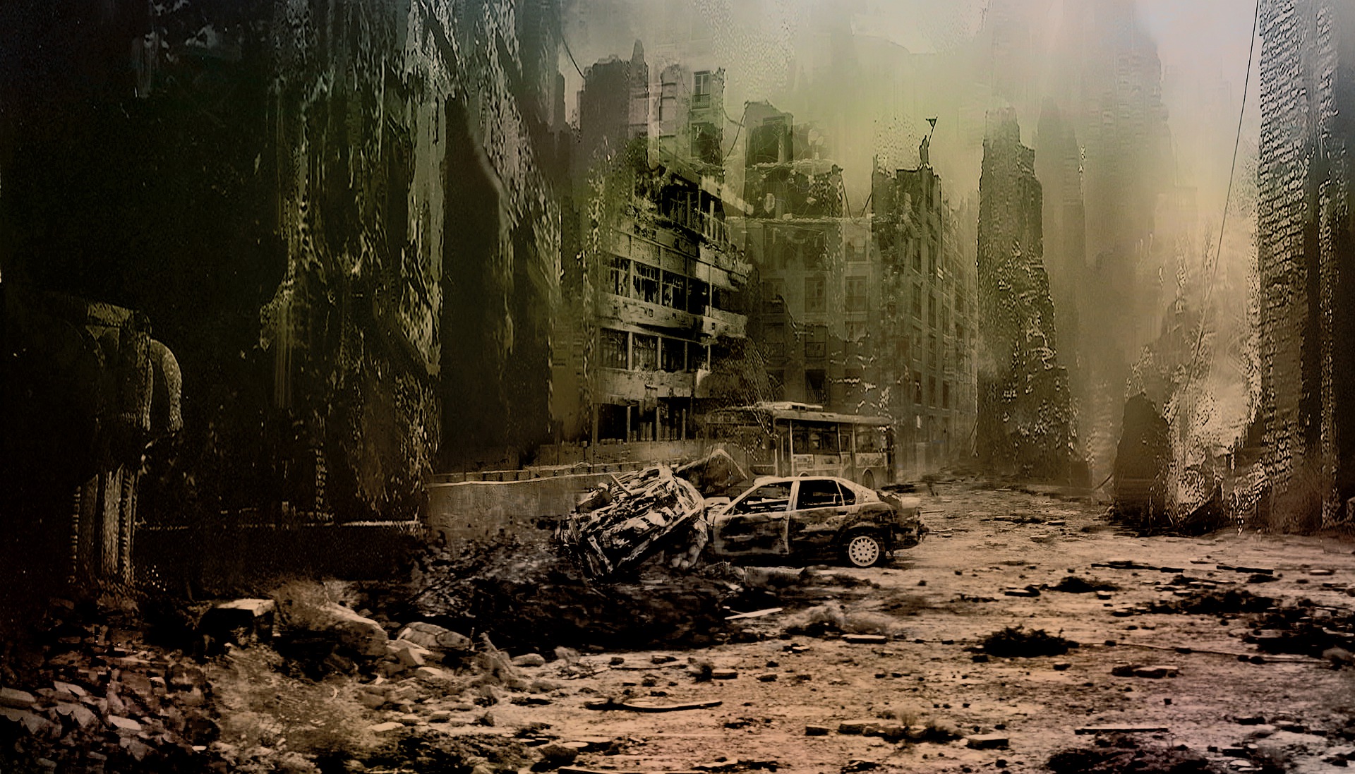 Сборка ядерный апокалипсис. Апокалипсис град. Руины города после ядерной войны. Конец света. Апокалипсис 2012.